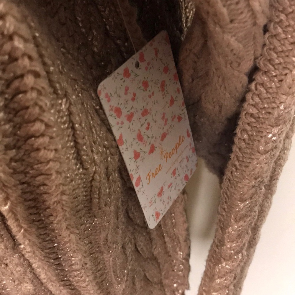 Free People Good as Gold Sweater Dress Cream Puff - Picture 5 of 11